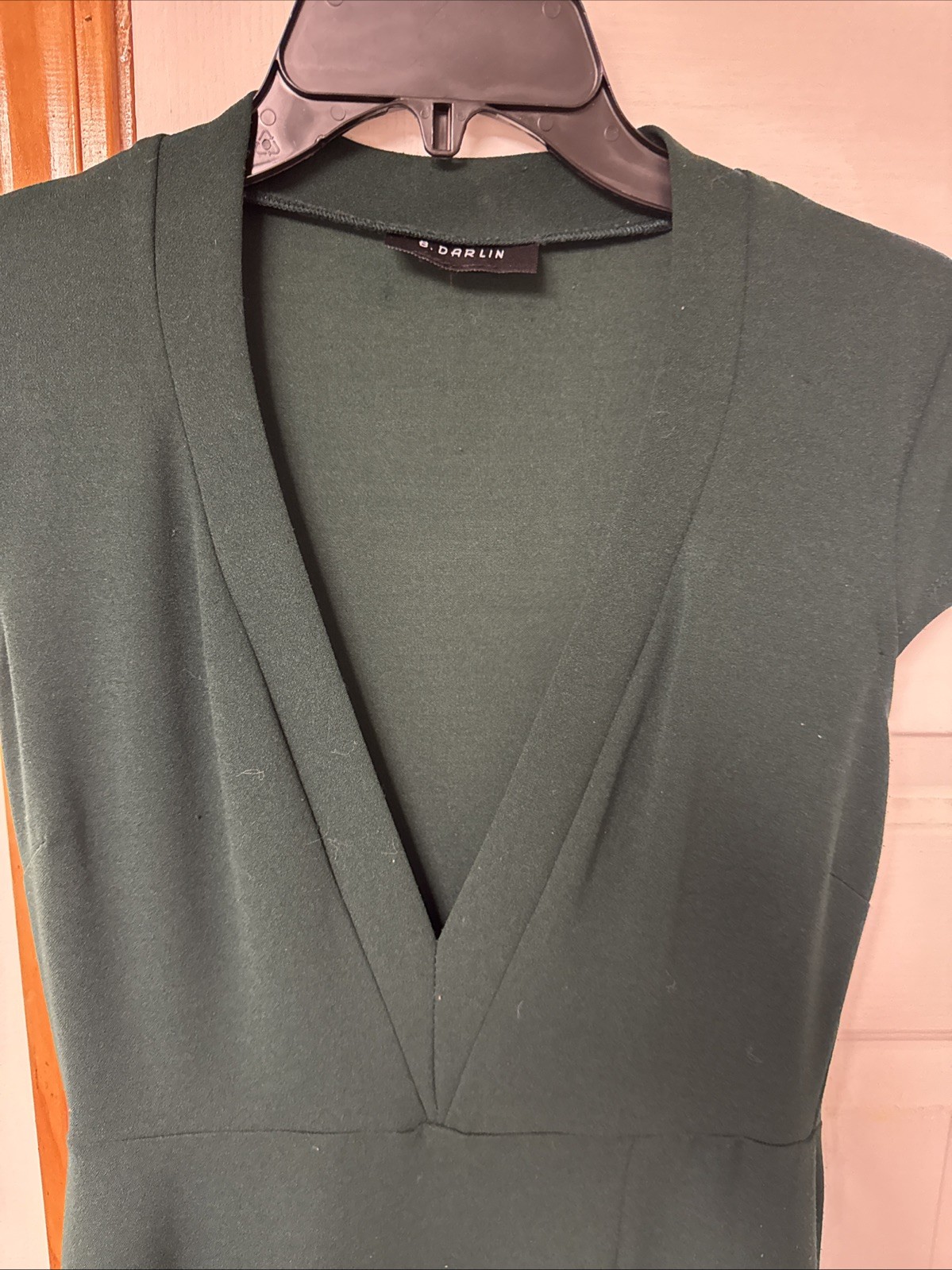 Ladies forest green floor length dress B. Darlin Size 4