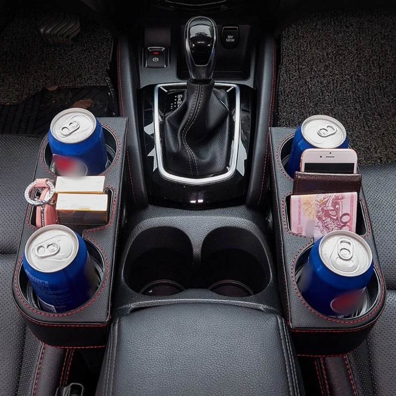 Car Cup Holder Auto Drink Holder Gap Filler Storage Box Truck Car Seat Organizer - Image 3 of 4