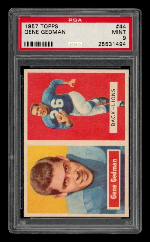 1957 Topps Set-Break # 44 Gene Gedman PSA 9 MINT