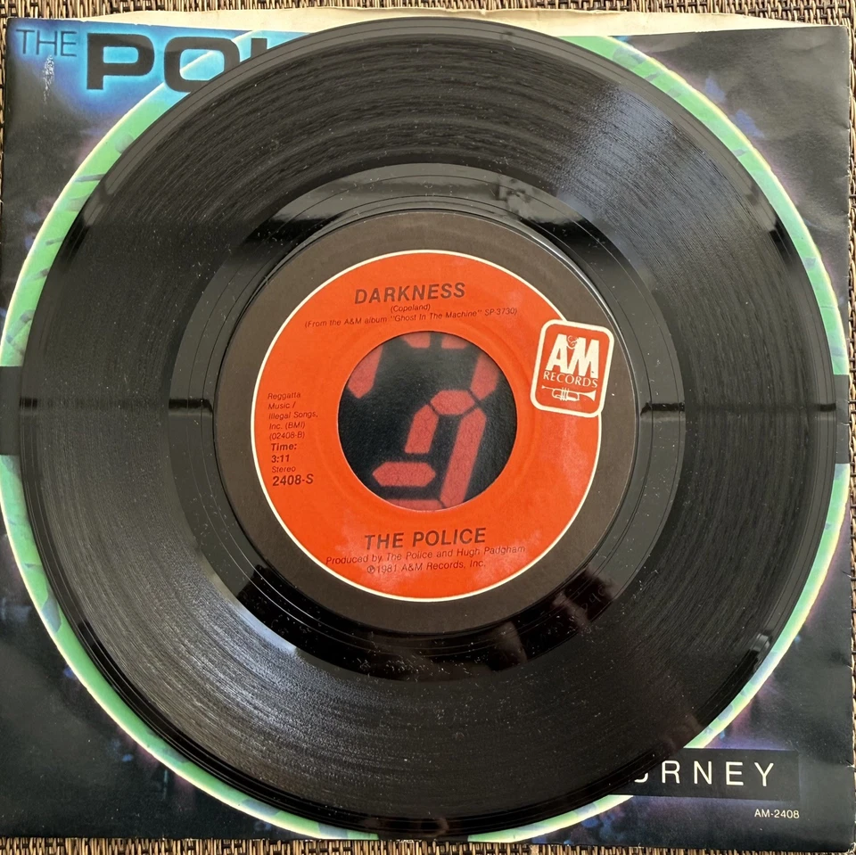 The Police - Secret Journey / Darkness - A&M 2408-S M PS - Image 4 of 4