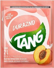 12-Pack TANG Durazno/Tang Peach Flavored Powdered drink mix 13g/.45oz