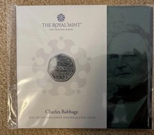 2021 Charles Babbage 50p Fifty Pence Coin Pack