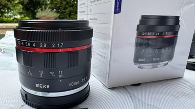 Objektiv Meike 50mm,  Sony  E- Mount, manueller Focus