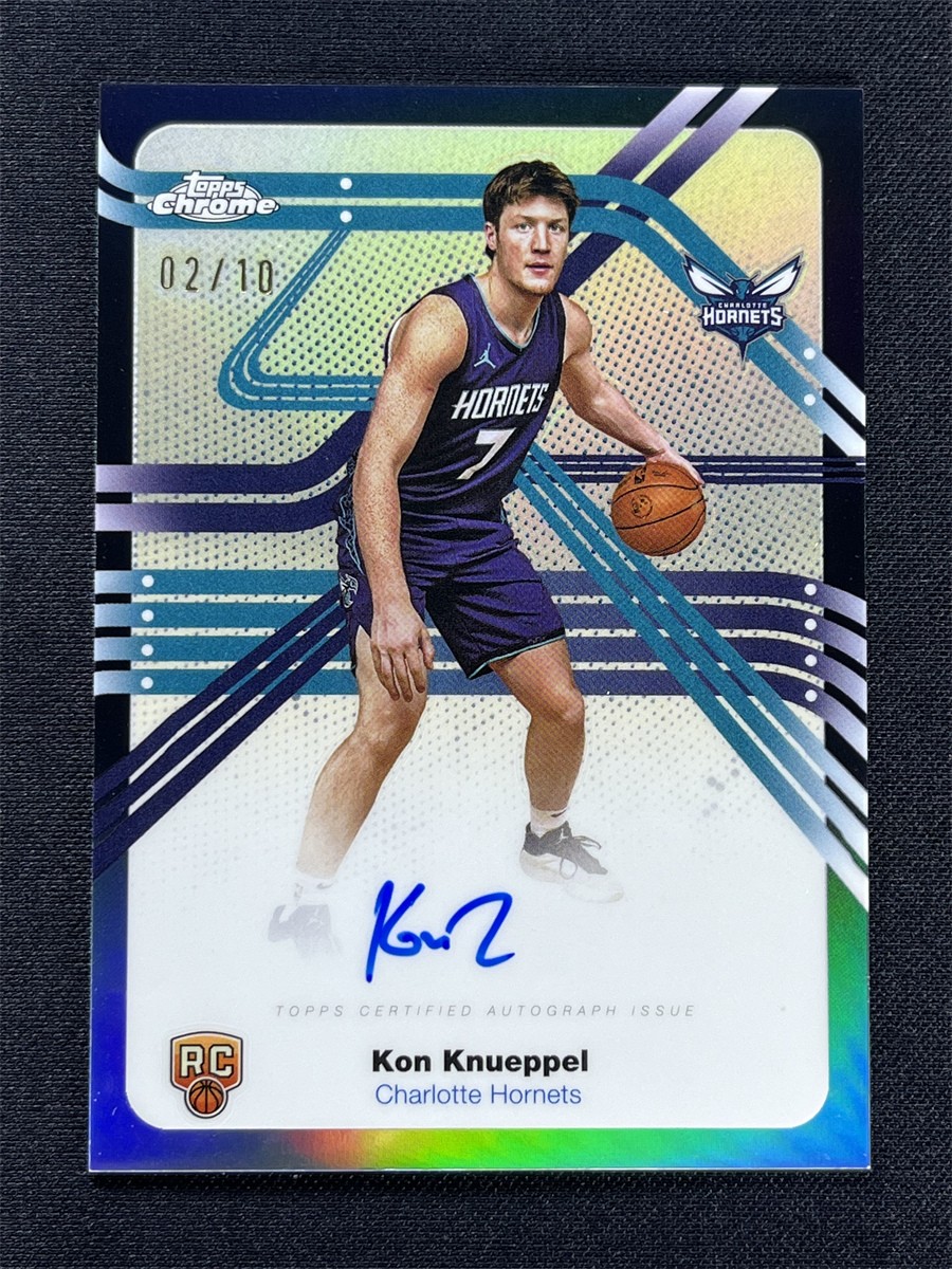 2025-26 Topps Chrome Kon Knueppel Black Next Stop Signatures Auto RC Rookie /10