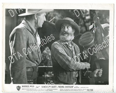 RIDING SHOTGUN-1954-8 X 10-STILL-WESTERN-RANDOLPH SCOTT-vg VG
