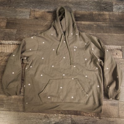 LRG Lifted Research Group Roots Hoodie Sweatshirt Mens 3XL Green AOP Trees 