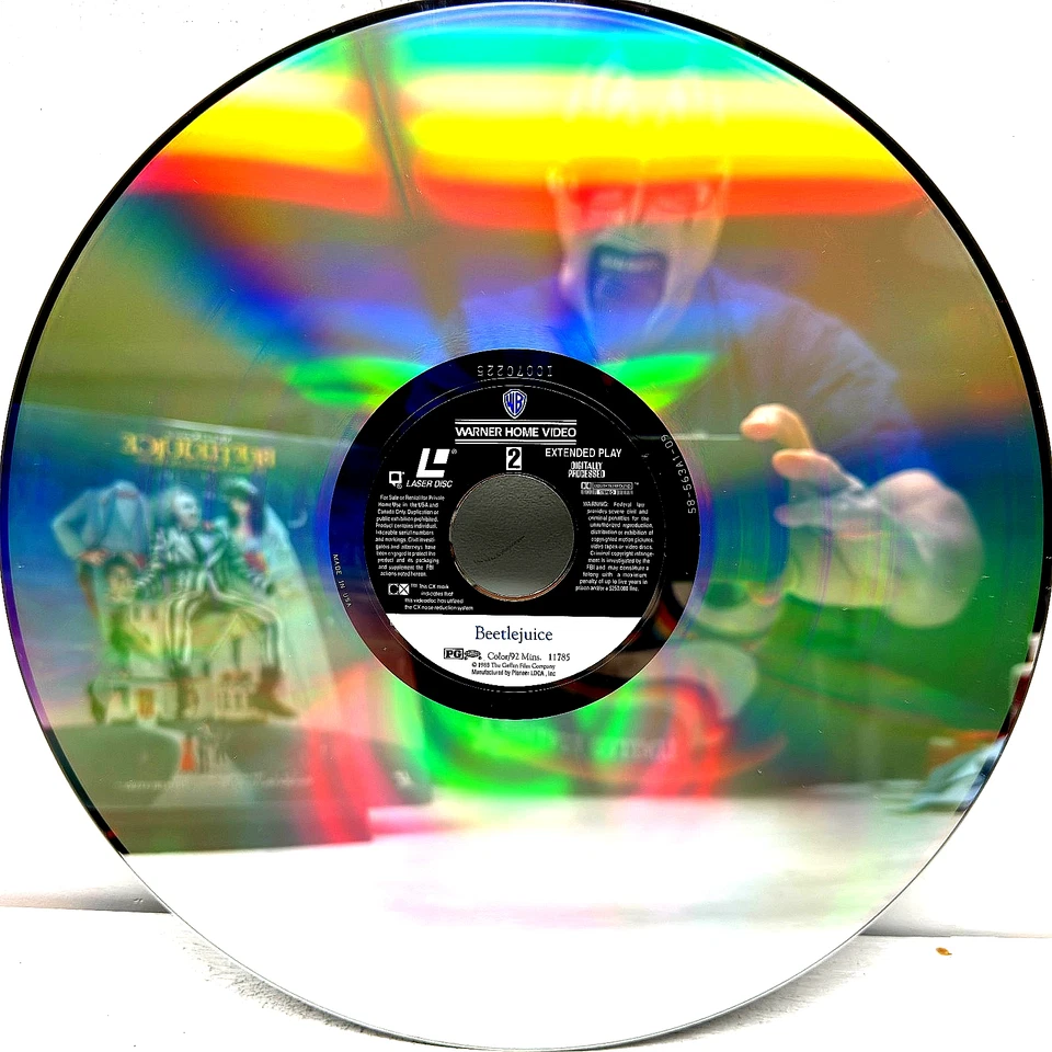 Beetlejuice лазерный диск 1991 Майкл Китон Тим Бертон - Изображение 3 из 4