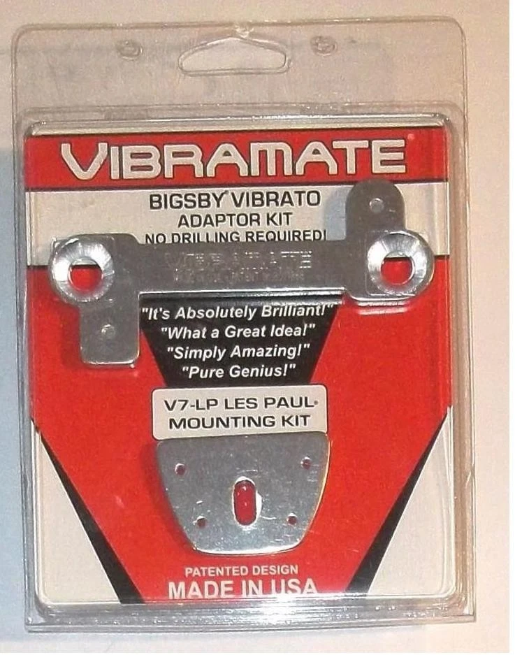 Cordal cromado Bigsby® B7 y vibramate V7-LP~6" a la línea central de STP~EE. UU.~Nuevo Foto 2 de 4