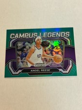 2024-25 Panini Prizm Draft Angel Reese Campus Legends Green Rookie LSU SP 