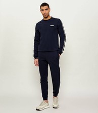 EA7 MEN'S COTTON/POLY CREW NECK SUIT EMPORIO ARMANI art. 7M001478 7M001482 BLUE