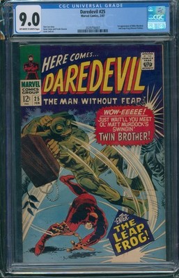 Daredevil #25 CGC 9.0 1st Appearance of Leap Frog and Mike Murdock