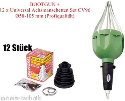 Bootgun BG-111 ehm.  BG-110 boot spreader + 12 axle boots BG-CV96 EU