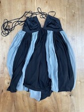 Louis De Gama Designer Babydoll Mini Dress Y2k Vibes Uk Women Size 10