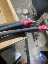 2 AWG Gauge Copper Battery Cables 6 Of Them At About 2 Feet Long