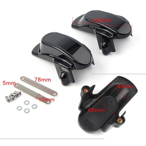 Rear Frame Axle Cap Covers ABS Fit Harley FXD Dyna Super Glide FXDB Street Bob - Picture 8 of 9
