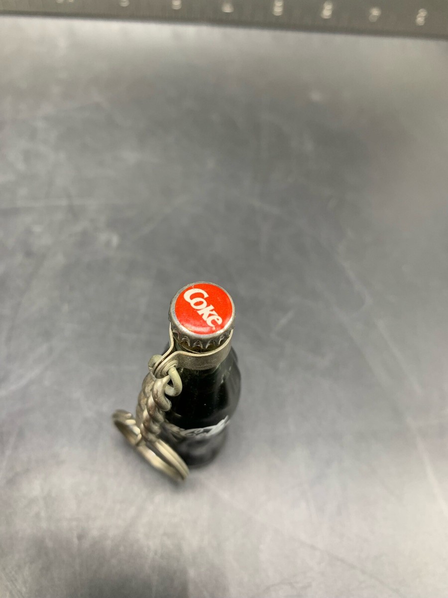 COCA COLA Albany NY Coke mini Bottle w liquid keyring key