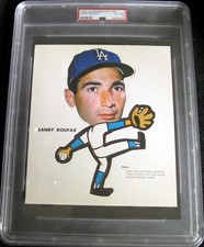 1963 L. A. Dodgers Pin Ups Sandy Koufax HOF.  PSA 6 EXMT.  (TX5757).