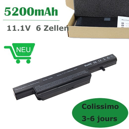 Batterie Clevo C4500BAT-6 de remplacement pour ordinateur portable C480S 4400 mAh