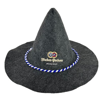Hacker-pschorr Beer Felt Wizard Hat Oktoberfest Munchen Munich Germany NOS
