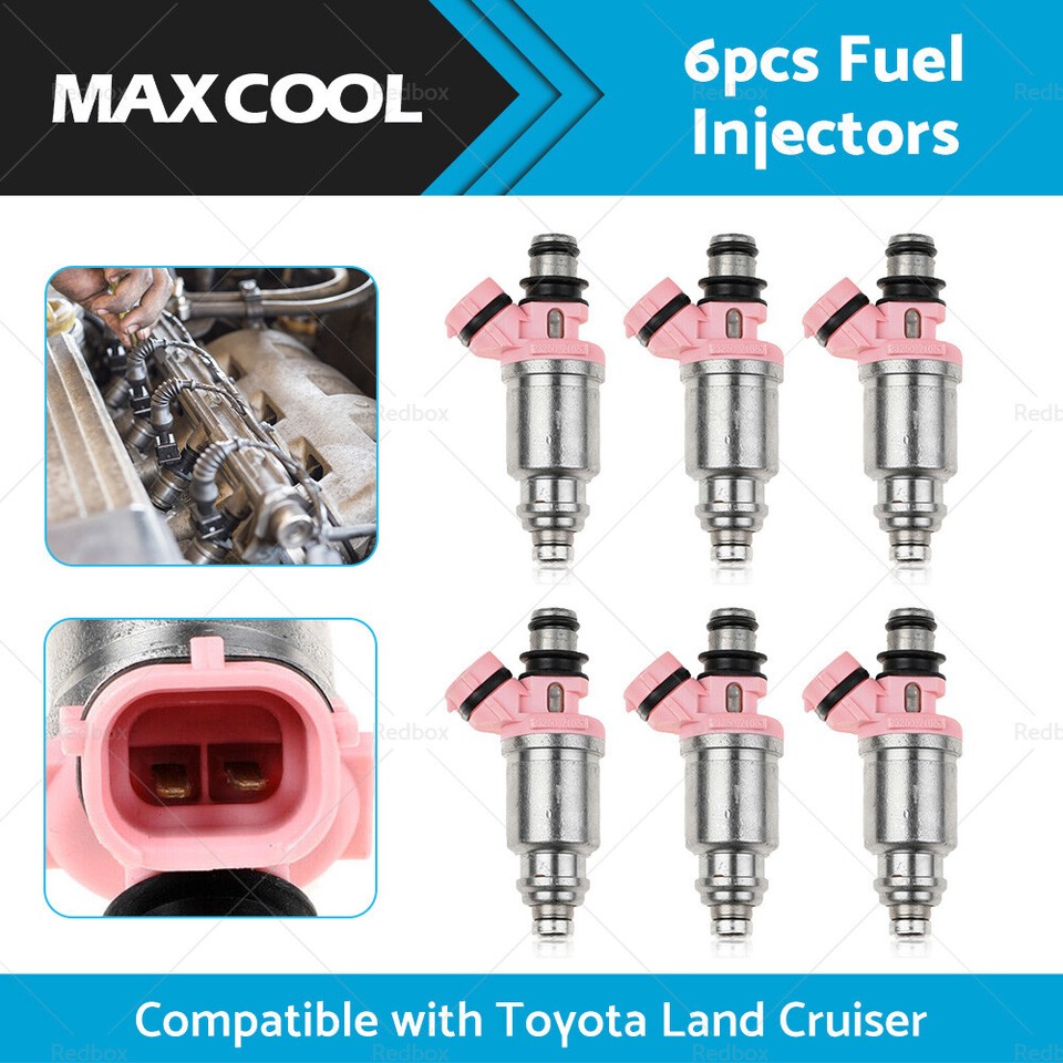 6X Fuel Injector Suitable For Toyota Landcruiser 1FZFE FZJ70 FZJ75