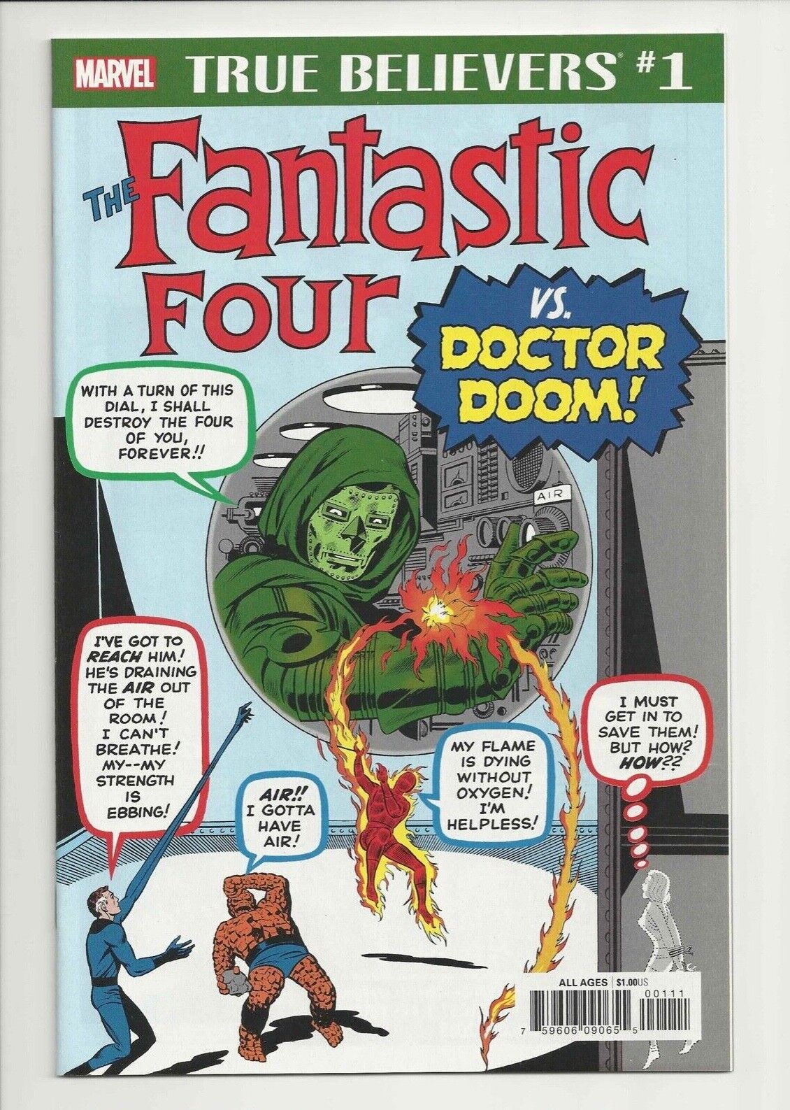 True Believers: Fantastic Four vs Doctor Doom *REPRINTS* 1st Doctor Doom *NM*