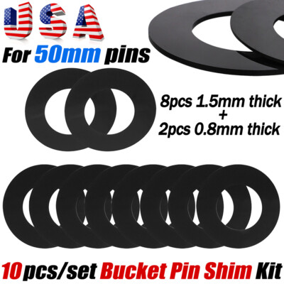 #ad 50mm Excavator Bucket Pin Shims For Skid Steer CAT Hitachi Deere Komatsu Yanmar $17.09