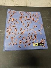 Fear Factor 1 inch 3 Ring Binder Roaches 2004 Joe Rogan gross prank gift *VG*