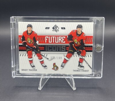 2019-20 SP Authentic Future Icons #137 Brady Tkachuk Thomas Chabot /199