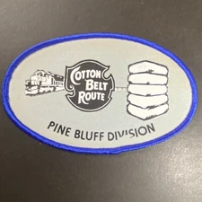 Cotton Belt Route Pine Bluff Division Embroidered Edge Patch c1980's