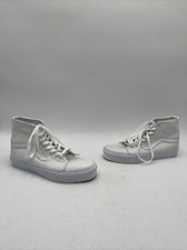 Vans Sk8-Hi Canvas Shoe White Size 6M/7.5W