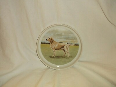 TOVE SVENDSEN Denmark Labrador Colored Plate Dish 6'' Scandinavian Pottery