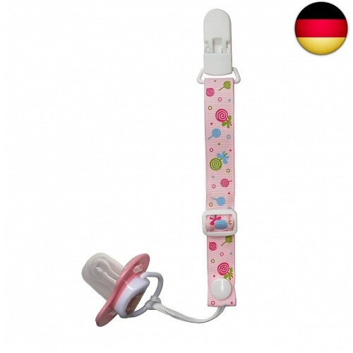 PREMYO 4 Pack Baby Schnullerkette Mädchen - Schnullerband mit Clip Verstellbare - Bild 6 von 8