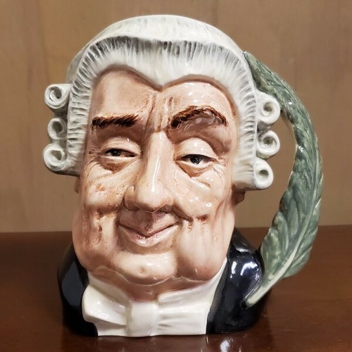 Vintage Retired Royal Doulton Jug “The Lawyer” D6498 Mint Collector's
