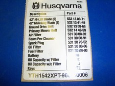 NEW HUSQVARNA HOOD DECAL 532405464 OEM