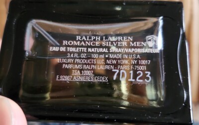 Ralph Lauren ROMANCE SILVER MEN EDT 3.4oz/100mL New W/O Box