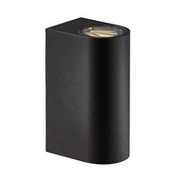 Nordlux | Asbol Round | Wandleuchte | Schwarz | IP44 | 700 Lm | 13,3 W | 3000K