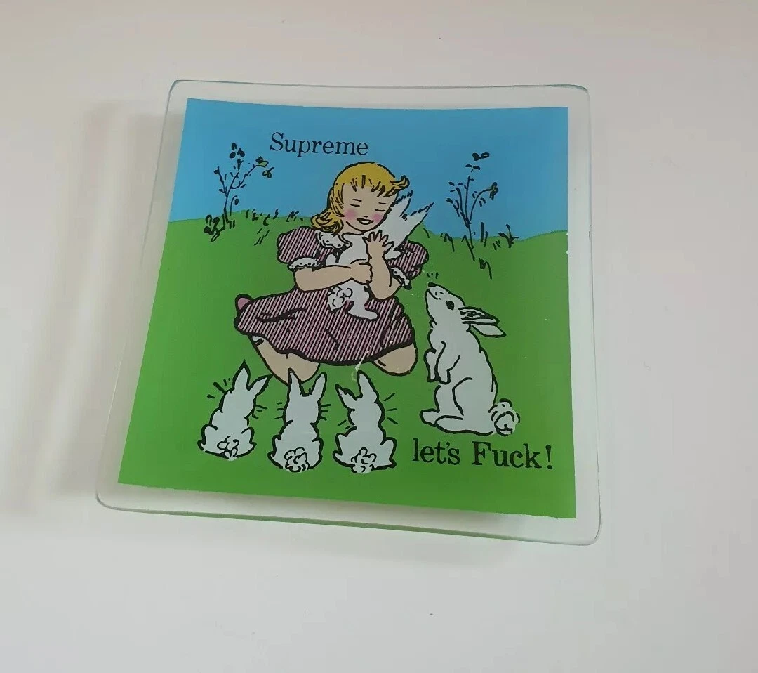FW16 Supreme Let's F Uck Aschenbecher Glas Ablage Zubehör