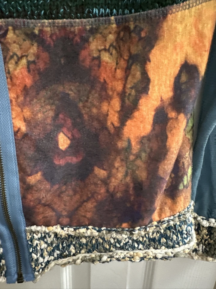 Cárdigan OSO Informals Boho Hippie Manga Larga Cremallera Completa Para Mujer’s Talla XL Foto 3 de 4