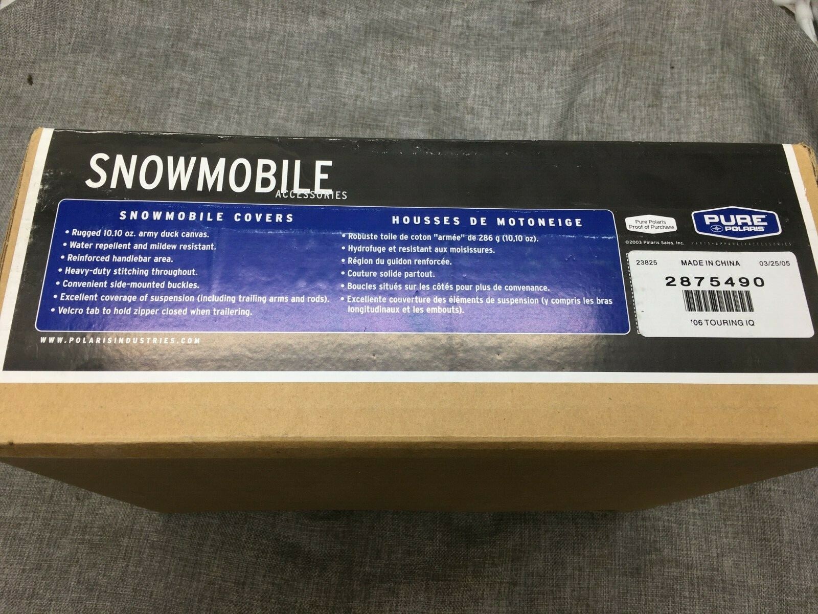 Polaris Snowmobile Cover 2875490 New OEM IQ Touring Sleds eBay
