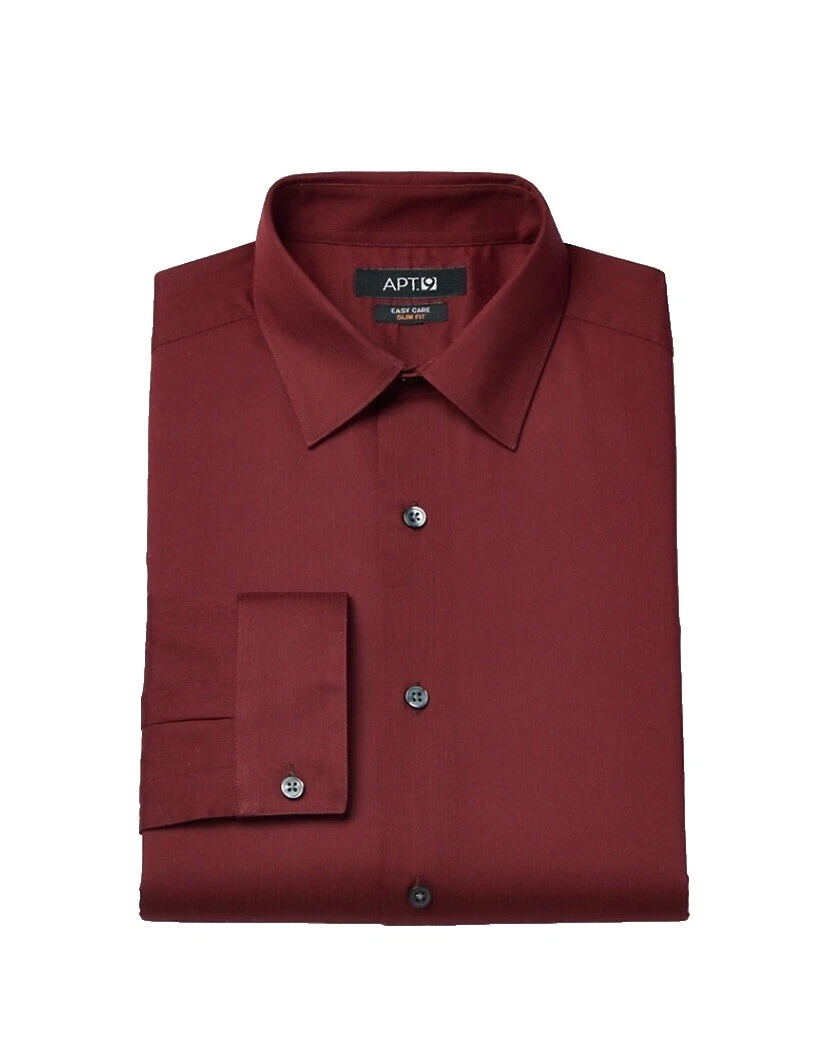 Mujer Apt. 9 Mezcla Algodón Camisas de vestir para hombres