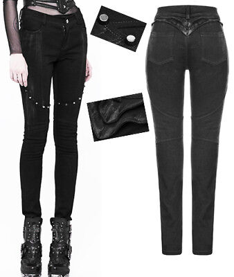 Pantalon jeans clouté gothique punk lolita fashion armure spike harnais PunkRave