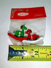 VINTAGE NOS New Old Stock Miniature Wooden Rocking Horses  3916