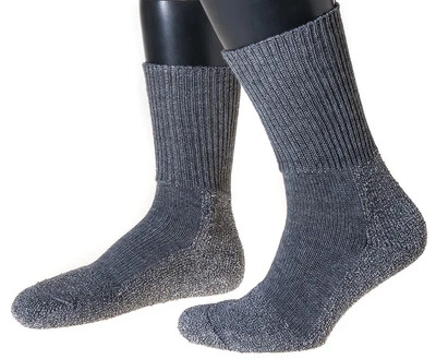 NORDPOL Funktions Jagd, Outdoor-Socken F2 mit Schurwolle, Made in Germany, weiter Bund