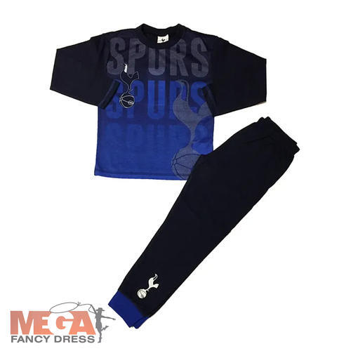 Official Tottenham FC Kids Football Team Pjs Boys Spurs Club Pyjamas 4-12 Yrs - Picture 1 of 6