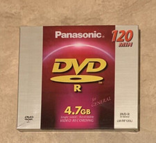 Panasonic Dvd-r 120 Min 4.7gb Video Recording Lm-rf120u New Factory Sealed