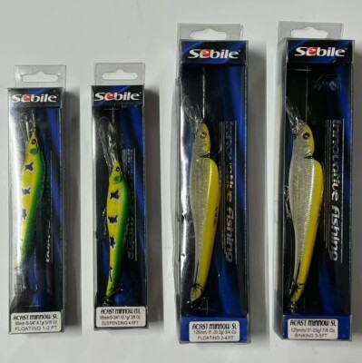 1 Pc Sebile Acast Minnow SL Sinking suspend Crankbait   Color/ Weight  - Select