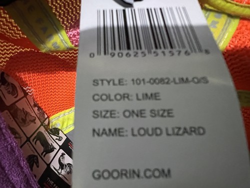 Goorin Bros The Farm Animal Iguana Loud Lizard New - Picture 11 of 11