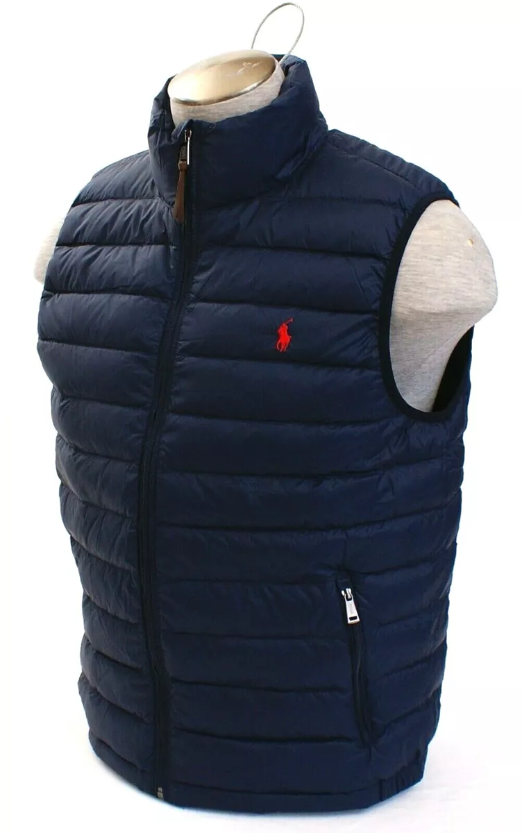 Polo puffer top vest mens