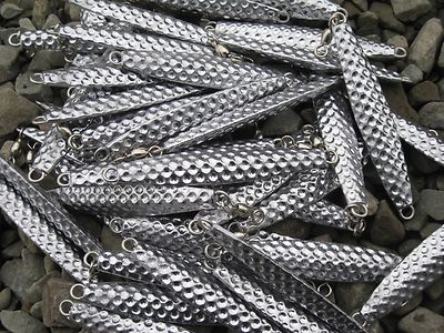 44 fishing bulk jigs lures 2oz hammered diamond AVA  jigging no hooks   