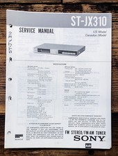 Sony ST-JX310 Tuner Service Manual Original 